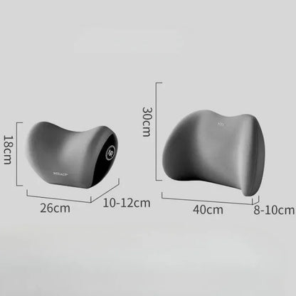 Car Headrest/Lumbar Support Car Neck Pillow Waist Cushion Driver Seat Backrest Car Cushion Driving Lumbar Support Waist Support
